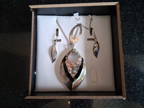 925 silver and abalone - 925,