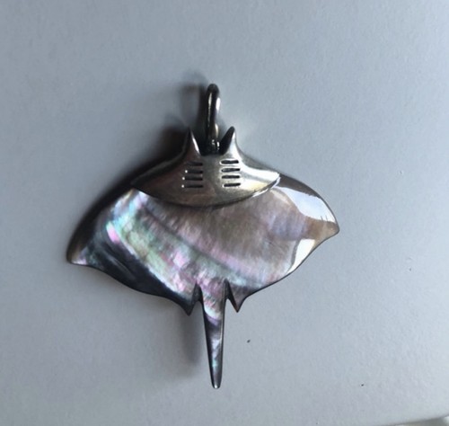 Beautiful black abalone mother - black,