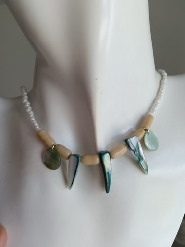 Abalone necklace - abalone,
