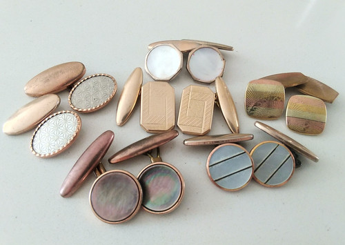 Vintage cufflinks pairs art - pairs,