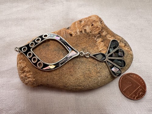 Vintage alpaca mexico - alpaca, abalone