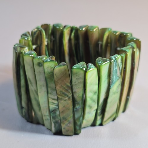 Vintage green abalone - green,