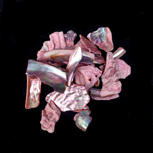 Tumbled mother pearl pink - tumbled, mother-of-pearl