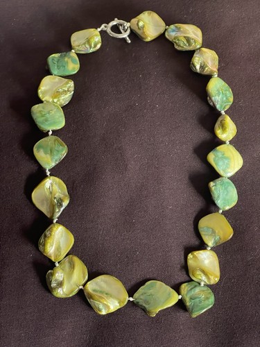 Women mother pearl necklace - pearl,