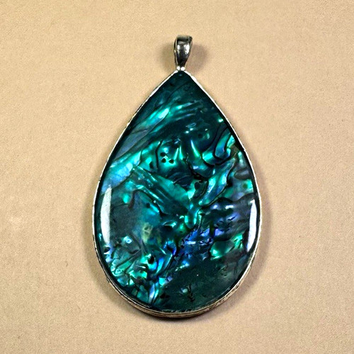 Teardrop shell pendant - pendant, charm