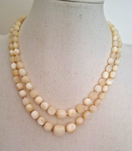 Vintage antique double strand - antique,