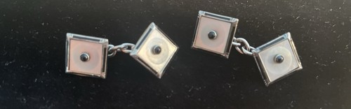 Vintage square silver and - vintage,
