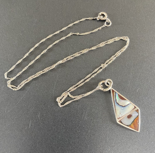 Sterling silver abalone - sterling,