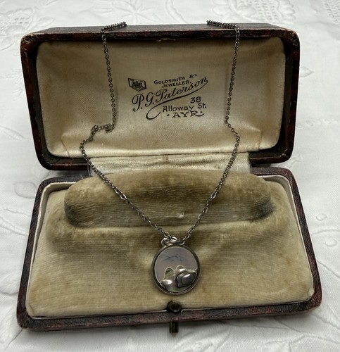 Vintage necklace silver tone - necklace,
