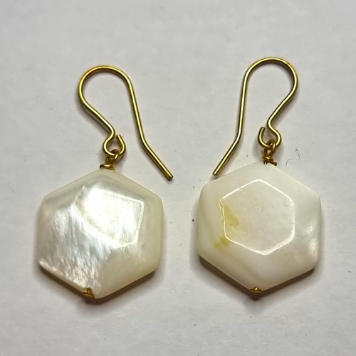 Hexagon mother pearl shell - pearl,