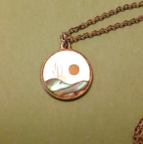 Round charm pendant necklace - charm,